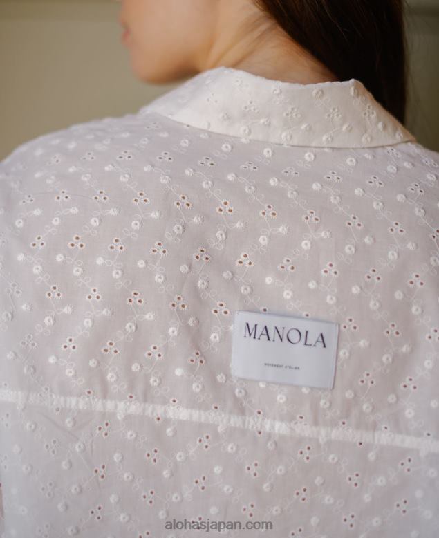 Alohas42TFH637 女性 blanca - 白いパジャマトップ
