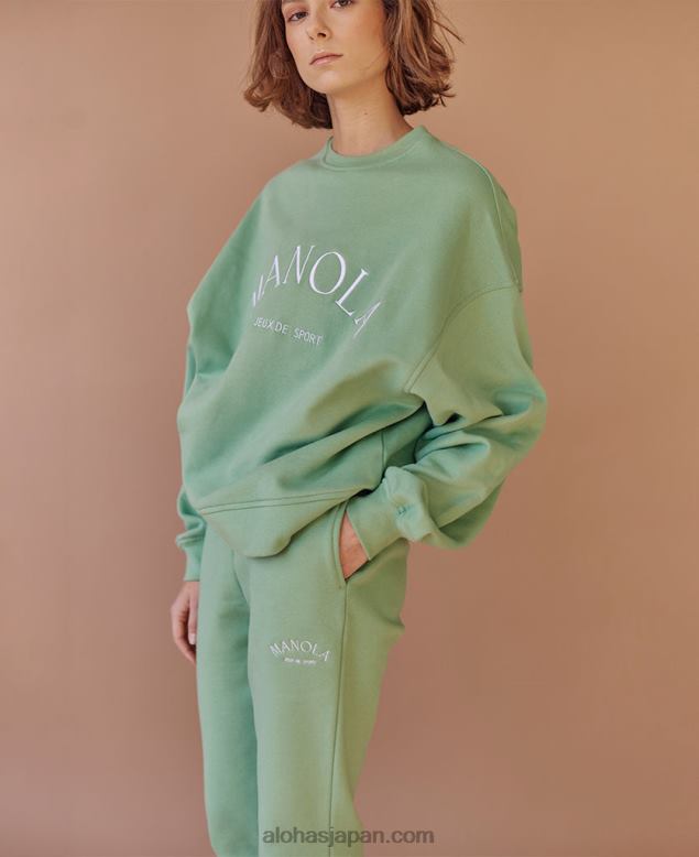 Alohas42TFH675 女性 象徴的な - グリーンのスウェットパンツ