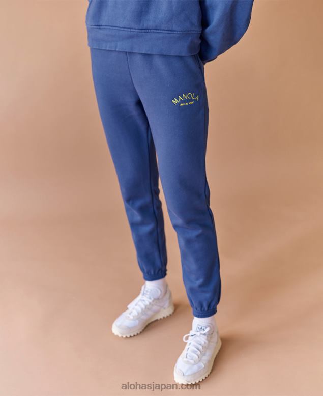 Alohas42TFH677 女性 象徴的な - ブルーマリン スウェットパンツ