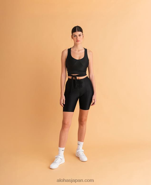 Alohas42TFH755 女性 プチクロス - 黒のショートパンツ