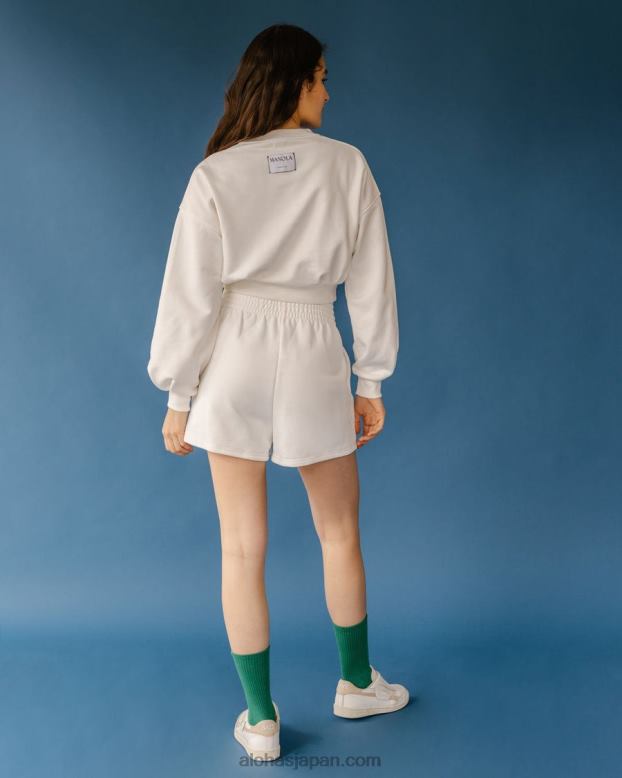 Alohas42TFH776 女性 ロッキー - 白いコットンショーツ