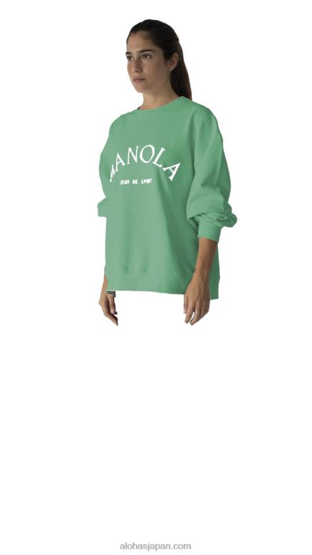Alohas42TFH904 女性 アイコニカ - グリーンのスウェットシャツ