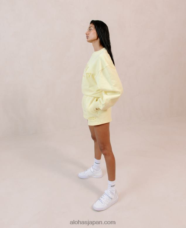 Alohas42TFH945 女性 iconica - イエローコットンスウェットシャツ