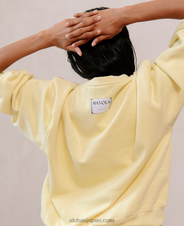 Alohas42TFH945 女性 iconica - イエローコットンスウェットシャツ