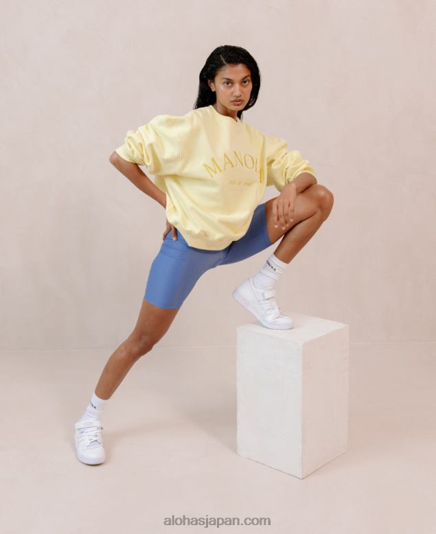 Alohas42TFH945 女性 iconica - イエローコットンスウェットシャツ