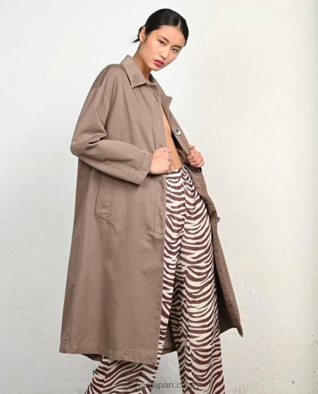 Alohas ナツメグブラウン 42TFH1007 女性 フラッシュ - ブラウンコットンジャケット