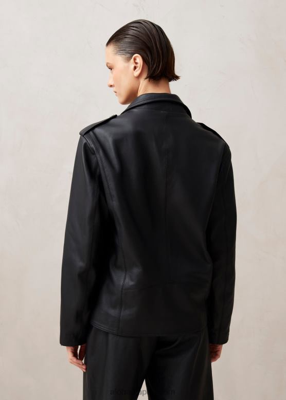 Alohas 黒 42TFH1017 女性 パリ - 黒のレザージャケット