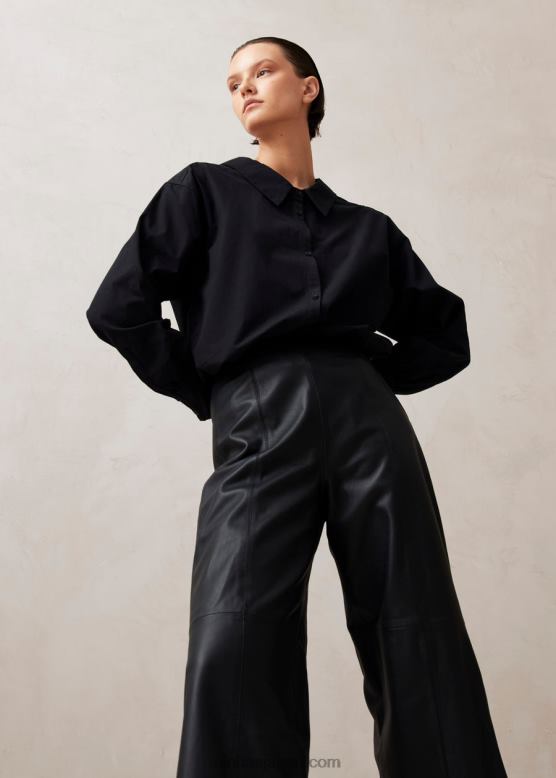 Alohas 黒 42TFH1025 女性 モンペリエ - 黒のレザーパンツ