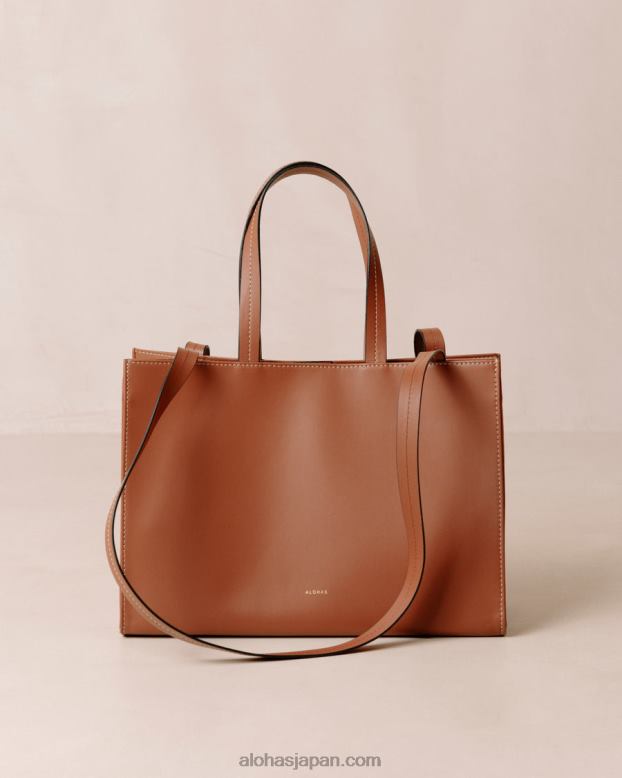 Alohas トウモロコシの日焼け 42TFH1032 女性 the z corn - ブラウン ビーガン レザー ハンドバッグ