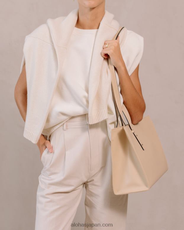 Alohas コーンクリーム 42TFH1034 女性 the z corn - ホワイト ビーガン レザー ハンドバッグ