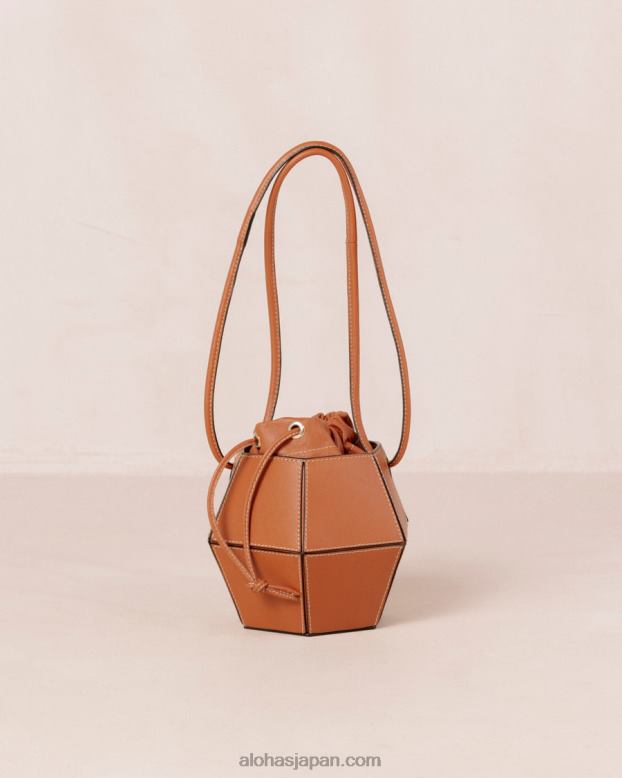 Alohas 黄褐色 42TFH1048 女性 v - ブラウン レザー ハンドバッグ