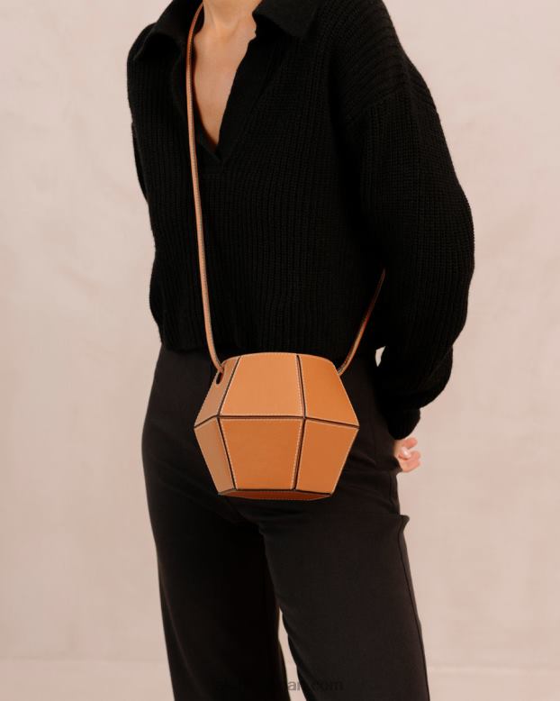 Alohas 黄褐色 42TFH1048 女性 v - ブラウン レザー ハンドバッグ