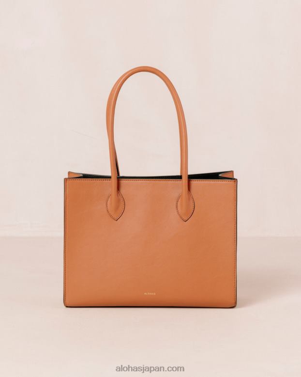 Alohas スカッキブラックタンブライトホワイト 42TFH1049 女性 the w scacchi - ブラウン マルチカラー レザー ハンドバッグ