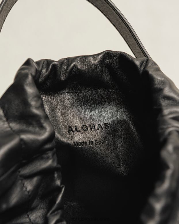 Alohas 万華鏡ブラックストーンベージュプリント 42TFH1051 女性 the u venti カレイドスコープ - マルチカラー レザー ハンドバッグ