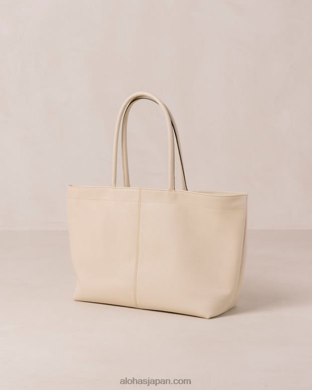 Alohas クリーム 42TFH1052 女性 the f - ホワイトレザーハンドバッグ