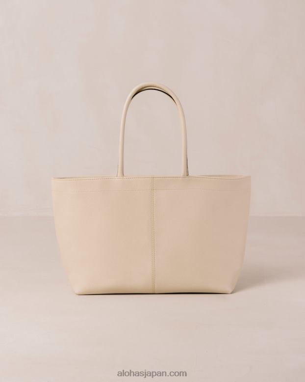 Alohas クリーム 42TFH1052 女性 the f - ホワイトレザーハンドバッグ