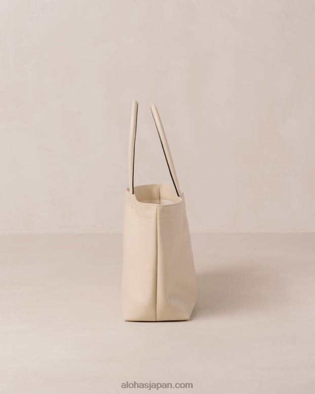 Alohas クリーム 42TFH1052 女性 the f - ホワイトレザーハンドバッグ