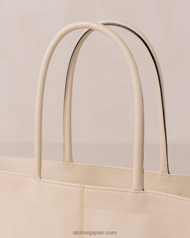 Alohas クリーム 42TFH1052 女性 the f - ホワイトレザーハンドバッグ