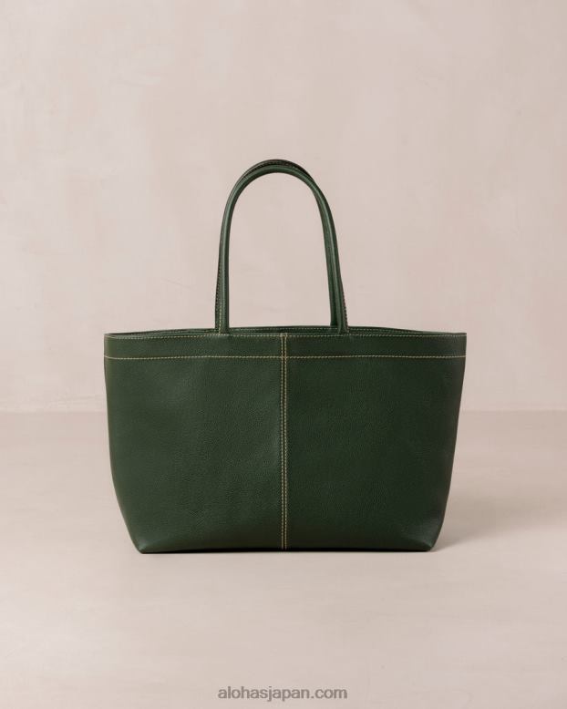 Alohas フォレストグリーン 42TFH1053 女性 f - グリーン レザー ハンドバッグ