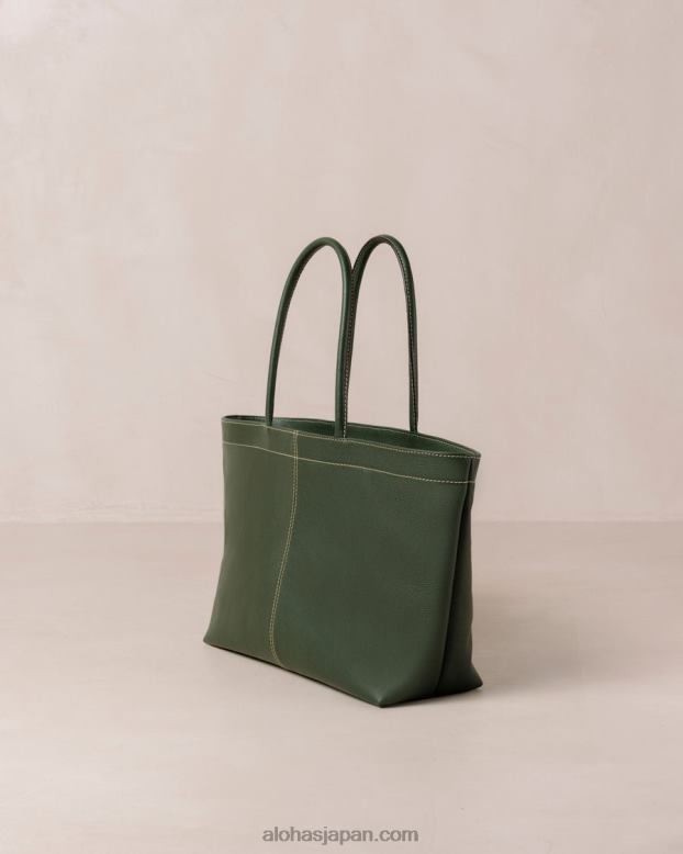 Alohas フォレストグリーン 42TFH1053 女性 f - グリーン レザー ハンドバッグ