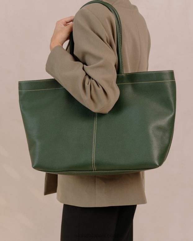Alohas フォレストグリーン 42TFH1053 女性 f - グリーン レザー ハンドバッグ