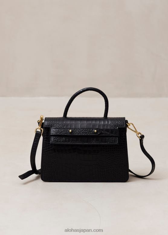 Alohas 黒 42TFH1063 女性 the m exotic - ブラックレザーハンドバッグ