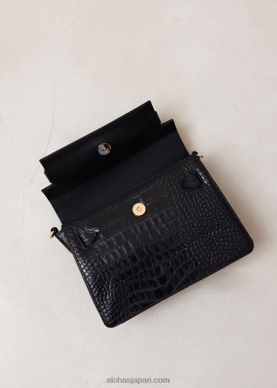 Alohas 黒 42TFH1063 女性 the m exotic - ブラックレザーハンドバッグ