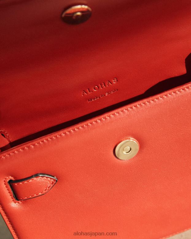 Alohas 口紅赤 42TFH1064 女性 M - 赤いハンドバッグ