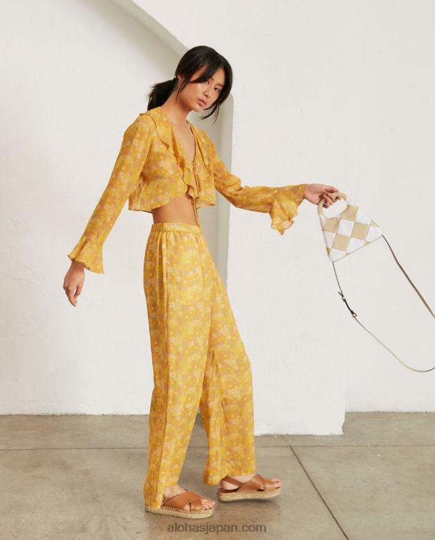 Alohas スカッキ ストーン ベージュ アイボリー 42TFH1099 女性 a scacchi - ベージュとクリーム色のチェック柄ハンドバッグ