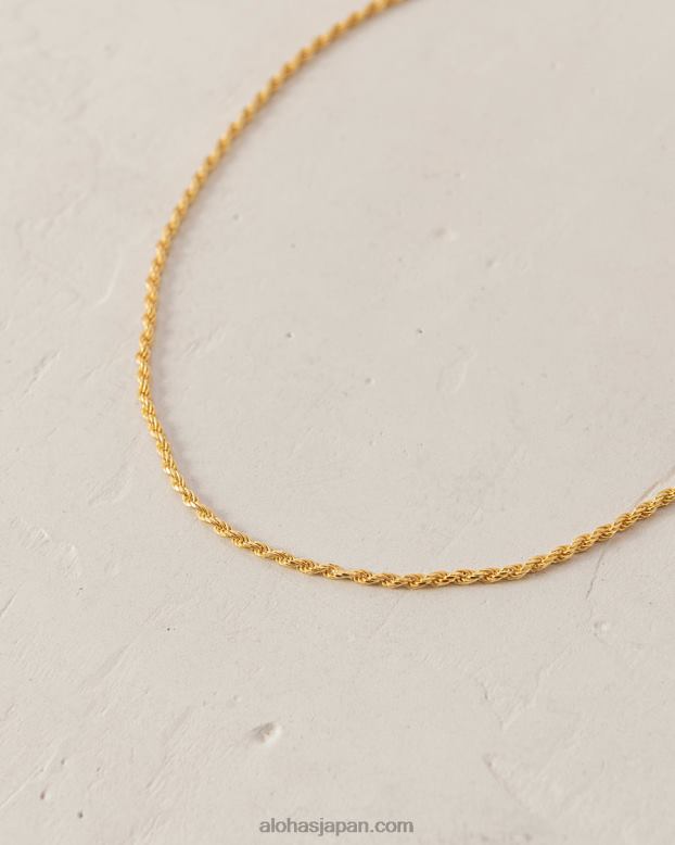 Alohas 金 42TFH1115 女性 サワースープ - ゴールドネックレス
