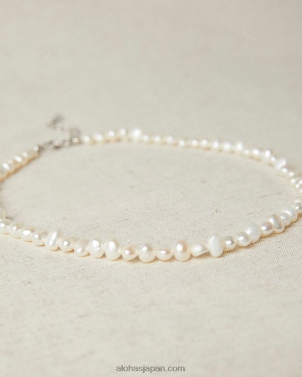 Alohas 金 42TFH1126 女性 シンプルなパールネックレス