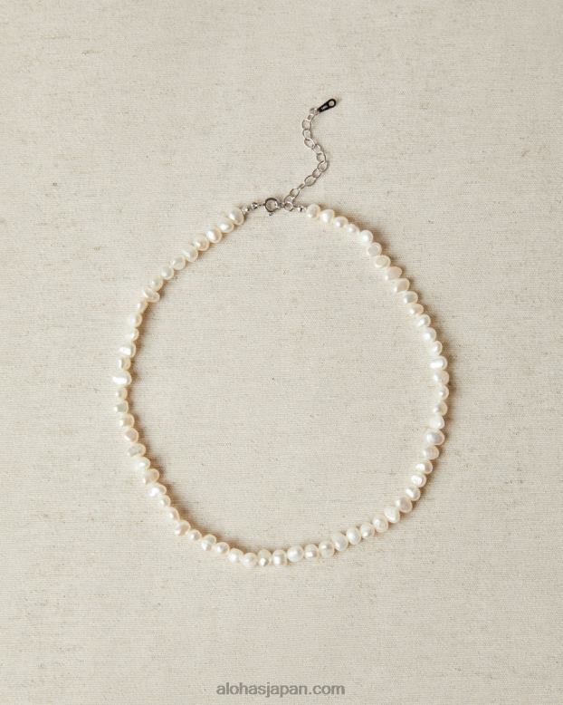 Alohas 金 42TFH1126 女性 シンプルなパールネックレス