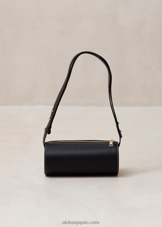 Alohas 黒 42TFH1143 女性 i - ブラック レザー ハンドバッグ