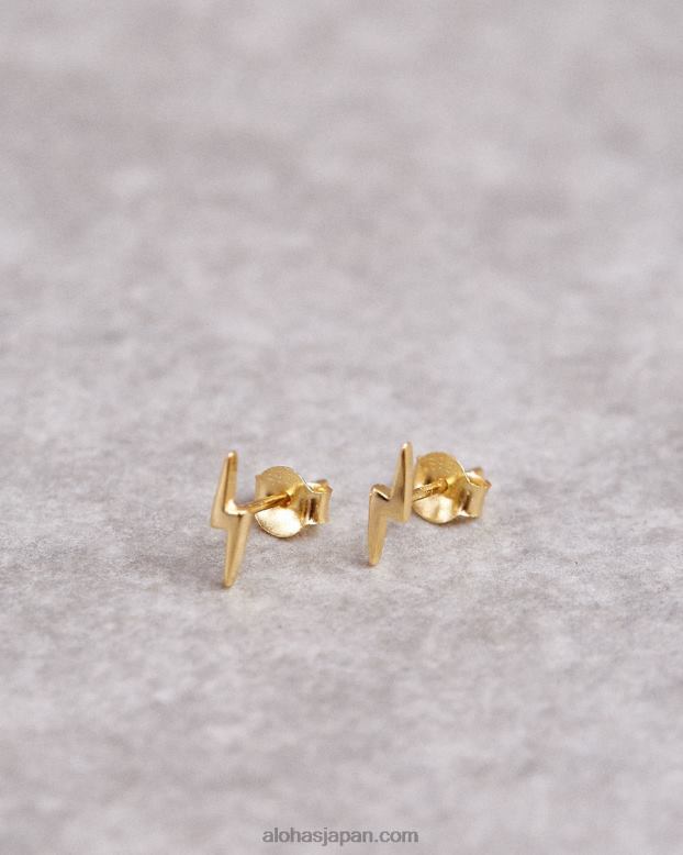 Alohas 金 42TFH1145 女性 サンダーボルト - ゴールド イヤリング