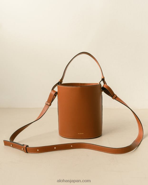 Alohas ワッフルタン 42TFH1154 女性 the u venti ワッフル - ブラウン レザー ハンドバッグ