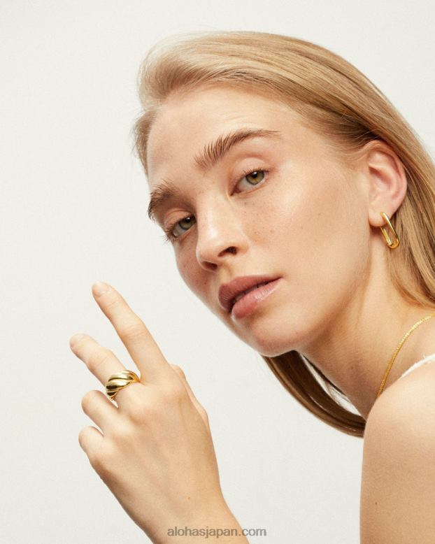 Alohas 金 42TFH1201 女性 ペルセウス - 金の指輪