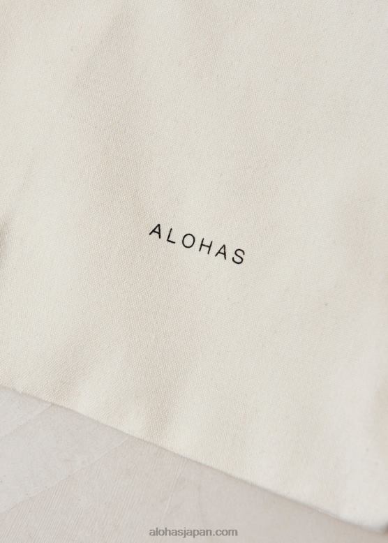 Alohas クリーム 42TFH1209 女性 オールド イビサ - 白いコットン ハンドバッグ