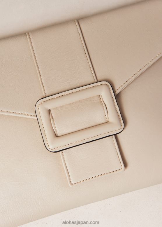 Alohas クリーム 42TFH1210 女性 e - ホワイトレザーハンドバッグ