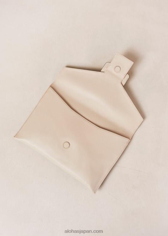 Alohas クリーム 42TFH1210 女性 e - ホワイトレザーハンドバッグ