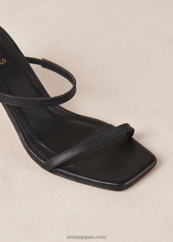 Alohas 黒 42TFH161 女性 カンヌ - 黒のレザーサンダル