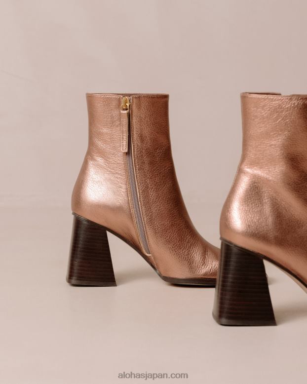Alohas シマークォーツピンク 42TFH192 女性 サウスシマー - メタリックレザーブーツ