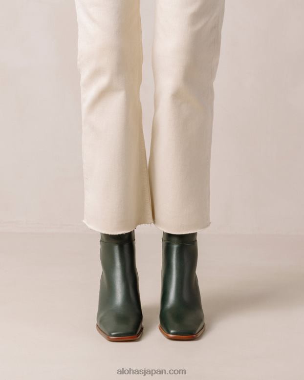 Alohas 翡翠緑 42TFH228 女性 West Vintage - ダークグリーンのレザーブーツ