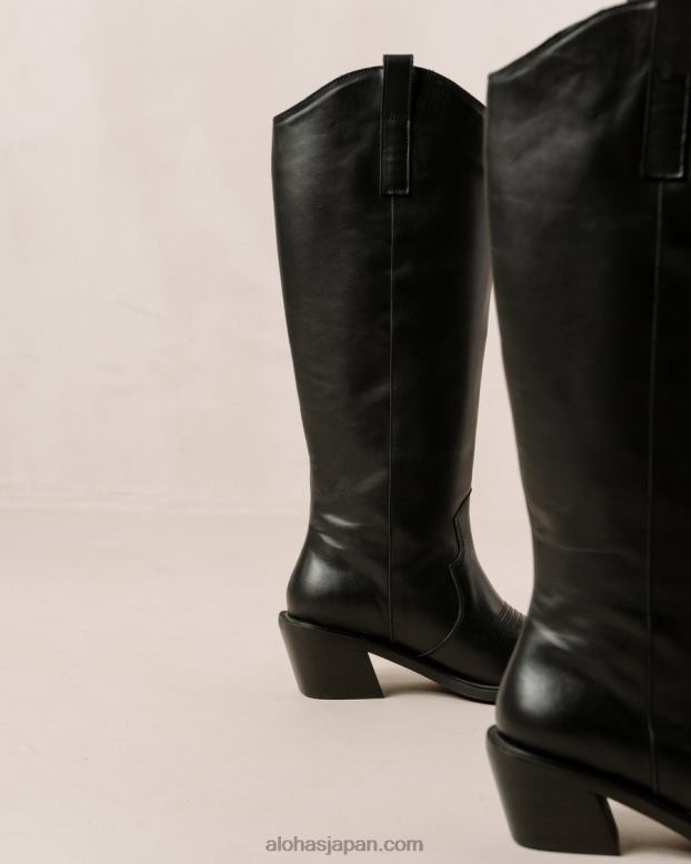 Alohas 黒 42TFH256 女性 マウント - 黒のレザーブーツ
