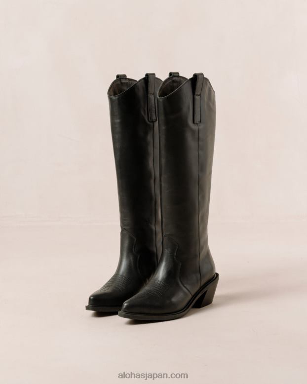Alohas 黒 42TFH256 女性 マウント - 黒のレザーブーツ