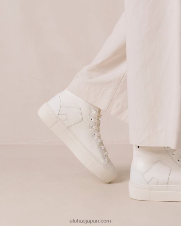 Alohas クリーム 42TFH262 女性 tb.35 - ホワイトレザースニーカー