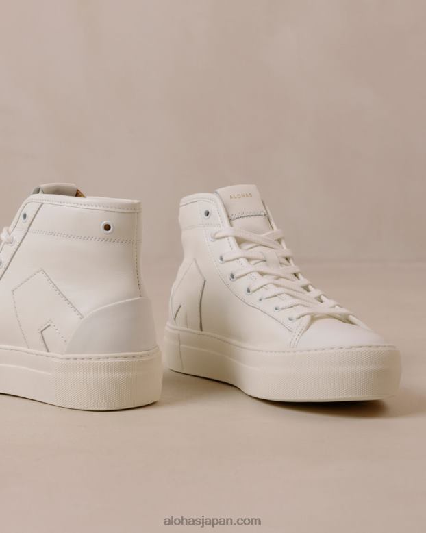 Alohas クリーム 42TFH262 女性 tb.35 - ホワイトレザースニーカー