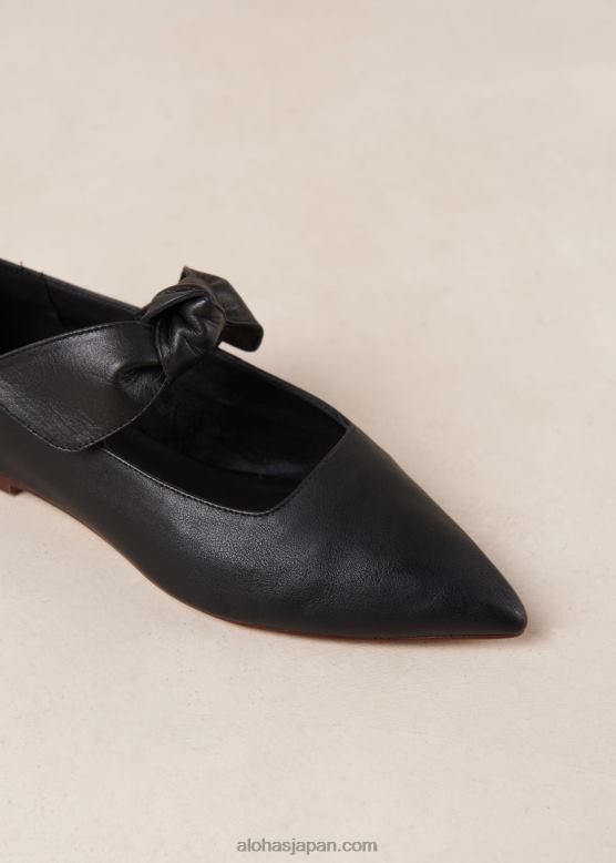Alohas 黒 42TFH290 女性 fossil - ブラックレザーバレエシューズ
