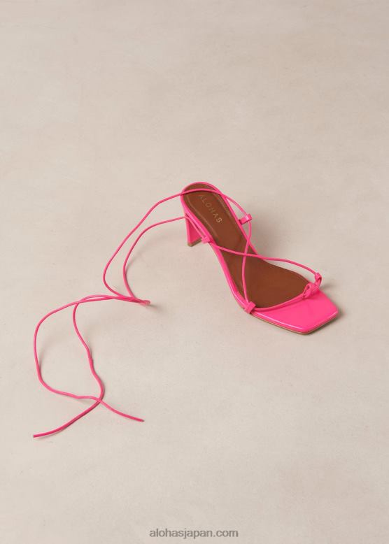 Alohas ネオンマゼンタ 42TFH302 女性 Bellini - マゼンタのレザーサンダル