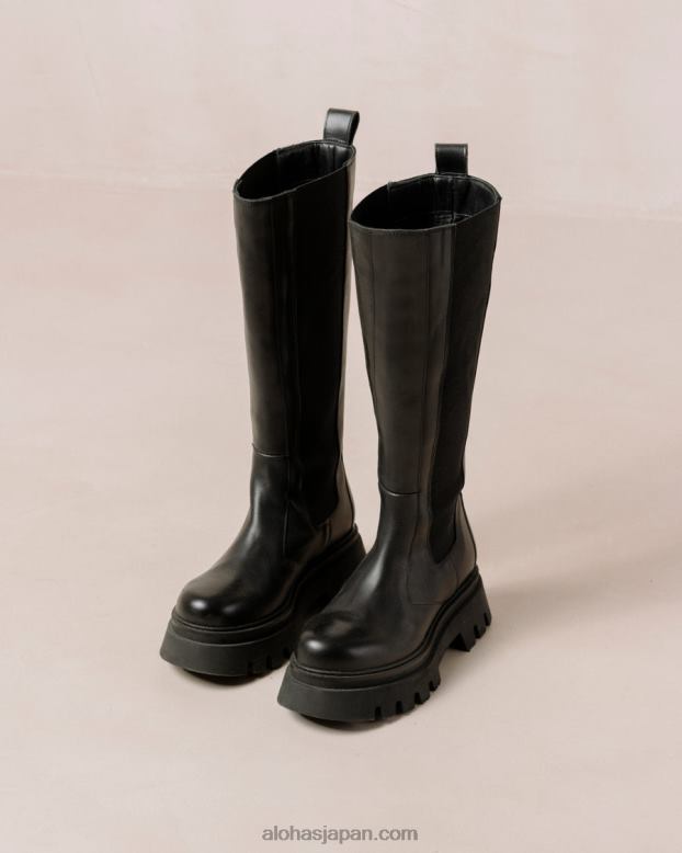 Alohas 黒 42TFH393 女性 ゴーゲッター - 黒のレザーブーツ