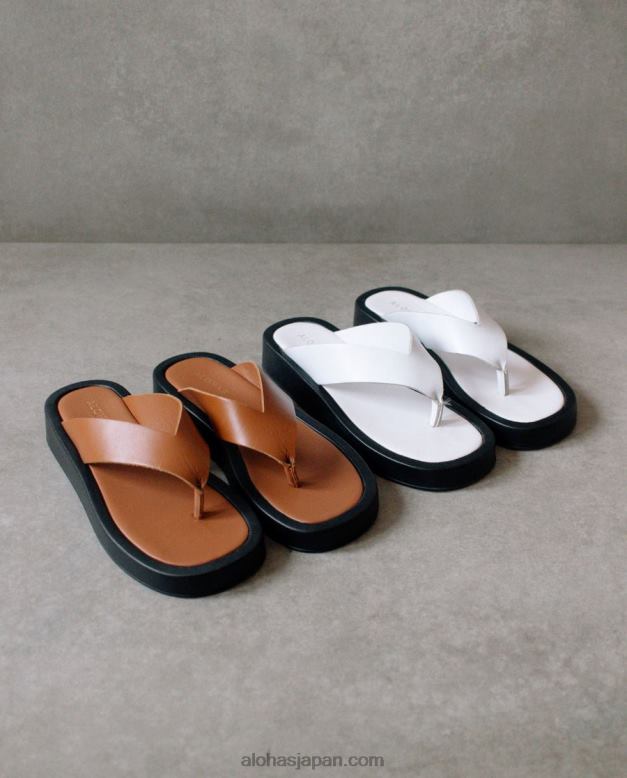 Alohas 黄褐色 42TFH448 女性 曇り - 茶色のレザーサンダル